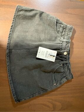 Zara Black Denim Skort